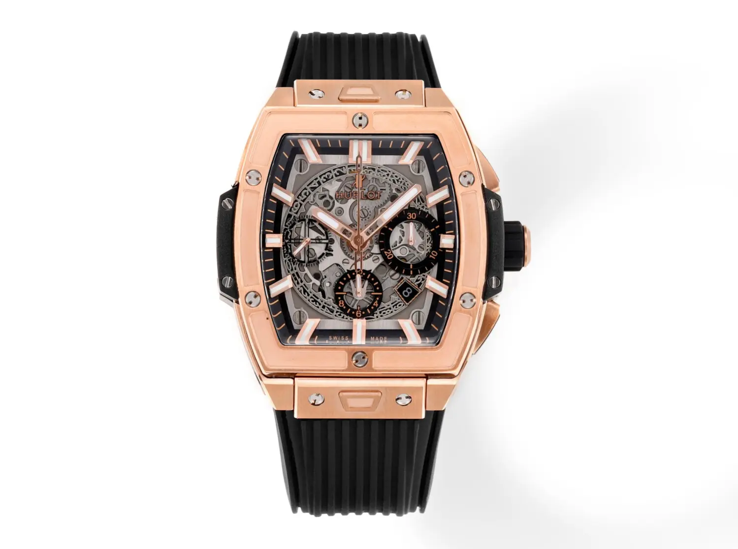 TW Factory HUBLOT Spirit of Big Bang King Gold Black Rubber Strap Limited Edition Watch – Model 642.NX.0170.RX – Super Clone Edition Soft 7636